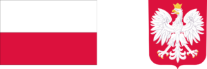 Flaga Polski i Godło Polski Orzeł w Koronie