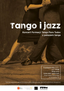 Plakat koncertu Tango i jazz